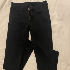 American Eagle Next Level Stretch Black Jeans - High Waisted